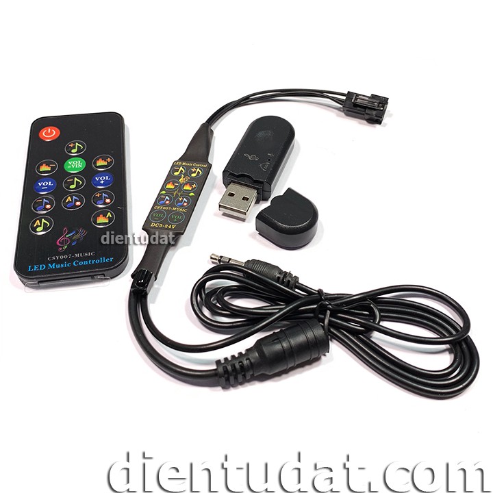 Driver LED RGB Nháy Theo Nhạc WS2812 2811 6812 Kèm USB Bluetooth 4.2