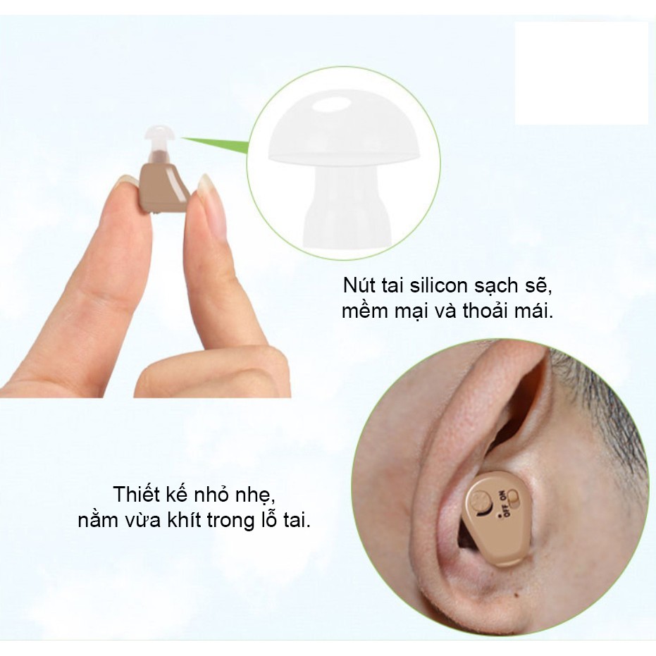 Tai nghe trợ thính siêu xịn Bluemi - Nhập khẩu cao cấp (1 bên tai)