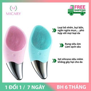 Máy rửa mặt, massage da mặt, làm sạch da silicon mini đa năng. Máy Rửa Mặt Sonic Fecial Brush