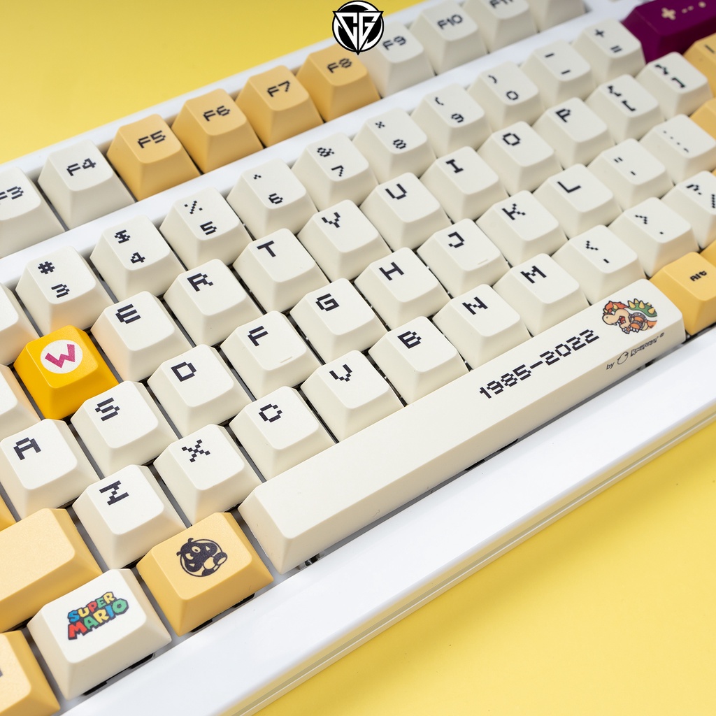 Keycap Mario Vàng 122 nút Nhựa PBT Profile Cherry