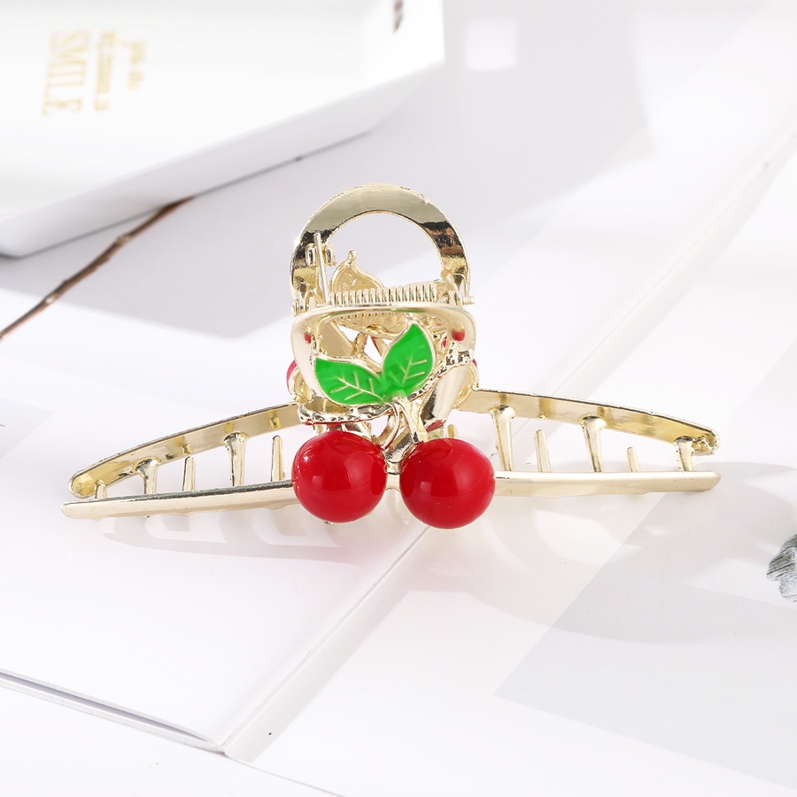 Kẹp Tóc Móng Vuốt Lớn Bằng Hợp Kim Hình Hoa Màu Vàng Thời Trang Hàn Quốc Cho Nữ