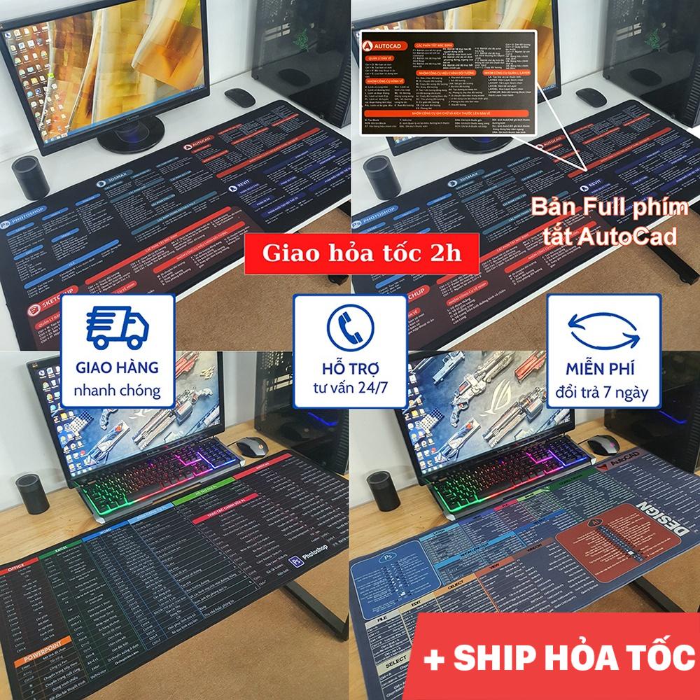 Lót chuột phím tắt Office Photoshop Autocad cho dân văn phòng, thiết kế