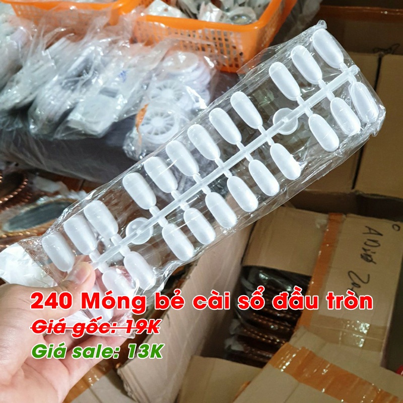 Móng bẻ cài sổ mẫu, tập sơn móng (120 móng = 5 vỉ)