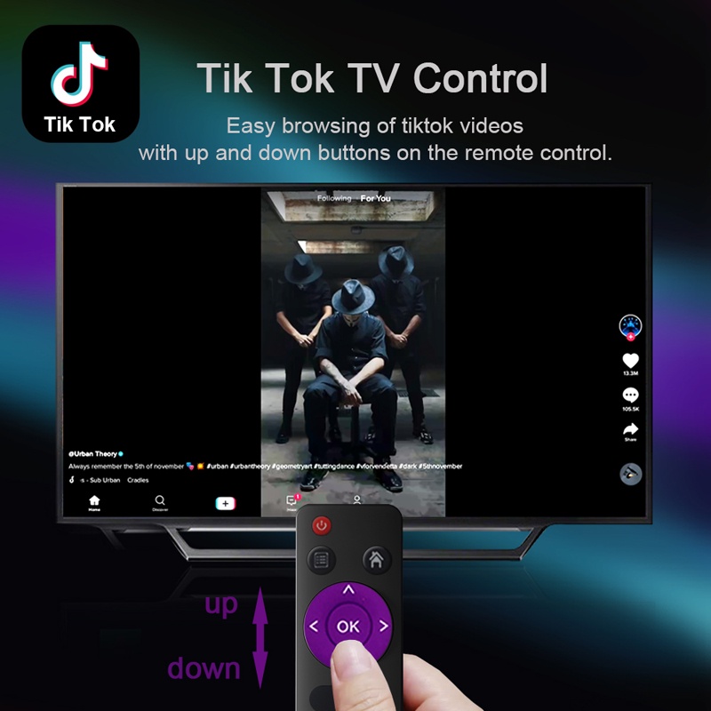 Tv box Rom 16G Ram 2G tìm kiếm giọng nói android tv box xem phim 4K chạy android10 bảo hành 1 năm H96miniV8 tivi box