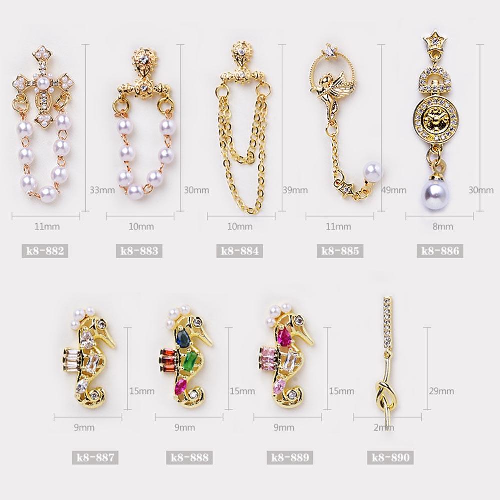 Phụ Kiện Trang Trí Móng Tay 3D Sang Trọng DIY Charms|Phụ Kiện Trang Trí Móng Tay Nghệ Thuật