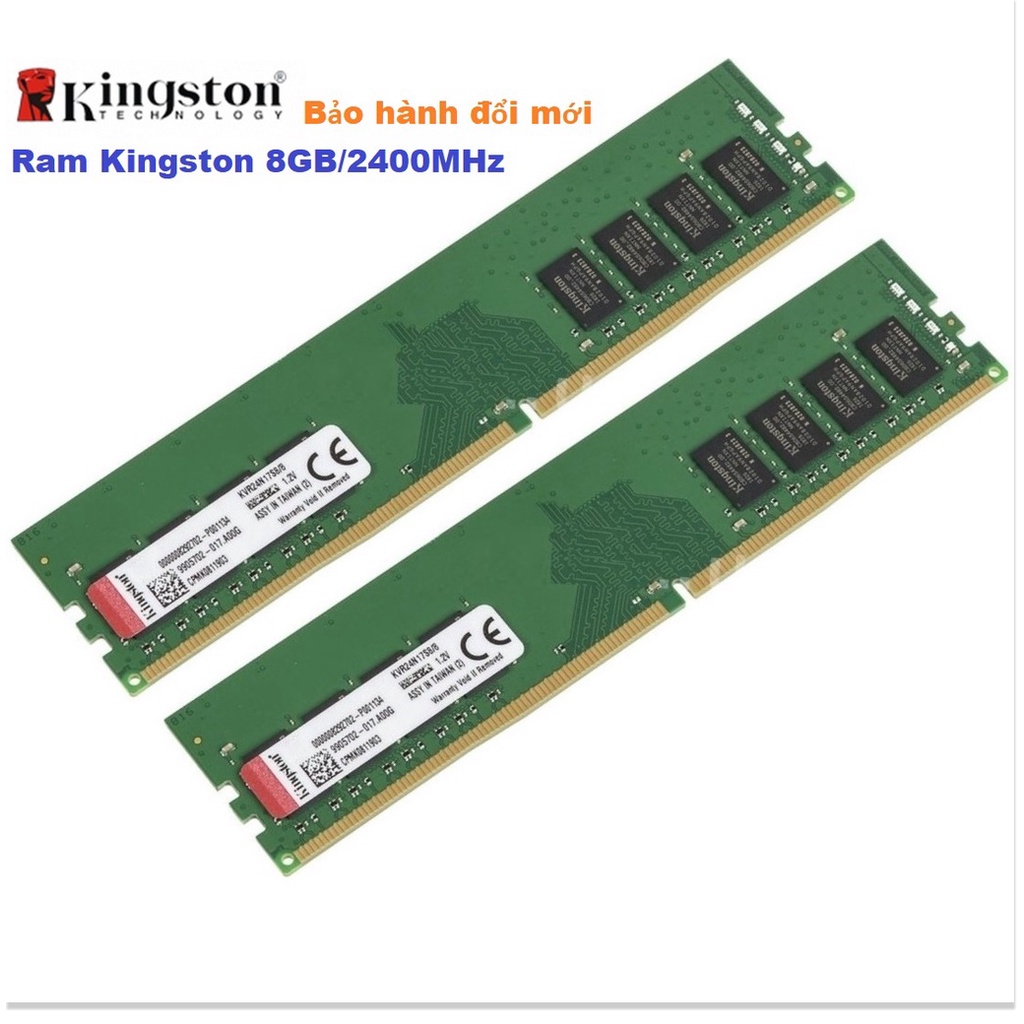 🆕 Ram Kingston 8GB DDR4 2400MHz PC Desktop - Bảo Hành 3 Năm 1 Đổi 1