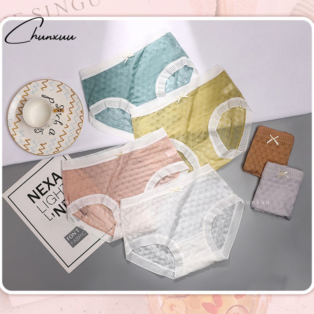 Quần lót nữ Su lạnh cao cấp phối viền ren Chunxuu chất liệu kháng khuẩn tông màu pastel ngọt ngào - QC112