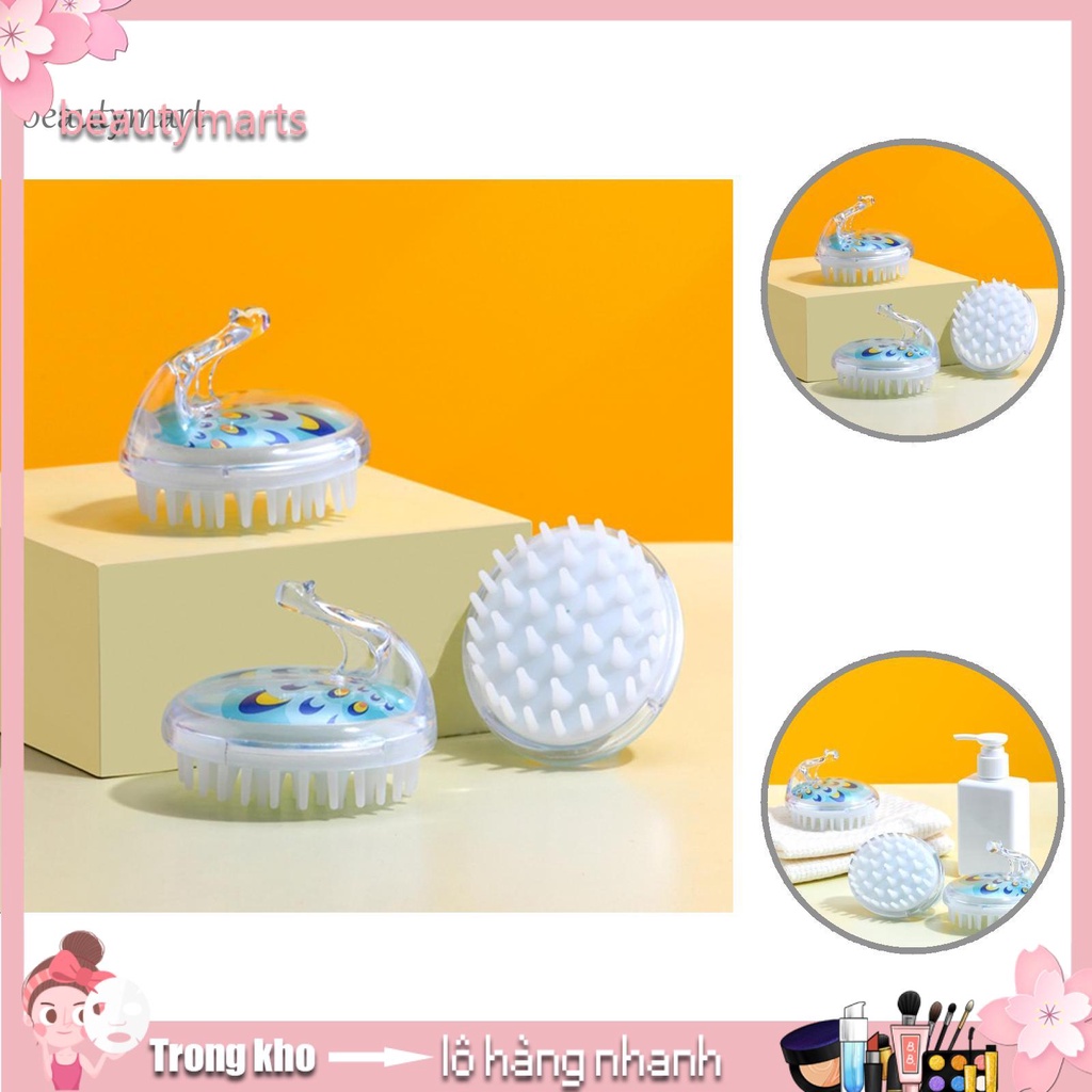 [Hàng mới về] Bàn chải tắm mát-xa da đầu cầm tay tiện lợi sử dụng tại nhà