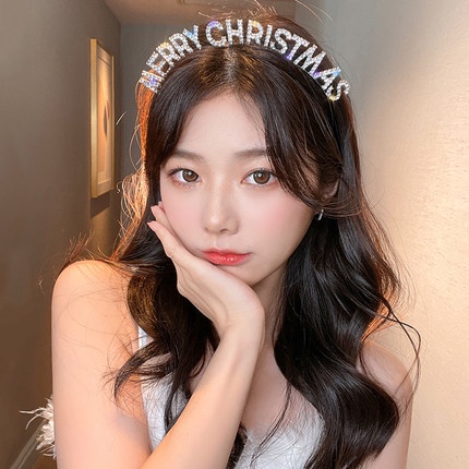Cài tóc hình chữ Happy Birthday đính kim cương lấp lánh cho nữ