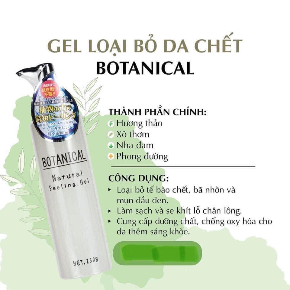 GEL TẨY TẾ BÀO CHẾT BOTANICAL NATURAL PEELING GEL 250G NHẬT BẢN CHÍNH HÃNG - 10644