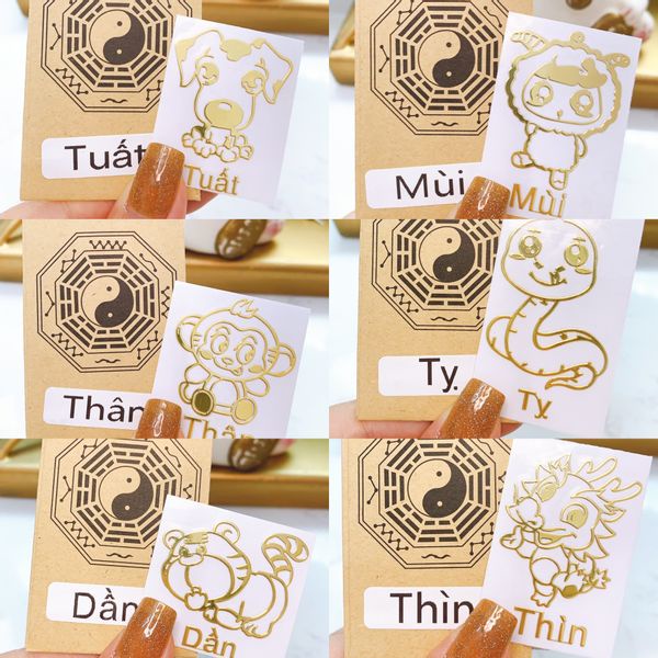 SIÊU ĐẸP / DỄ DÁNLinh phù 12 con giáp chiêu tài chuyển vận ,thần tài tình duyên đem lại nhiều may mắn