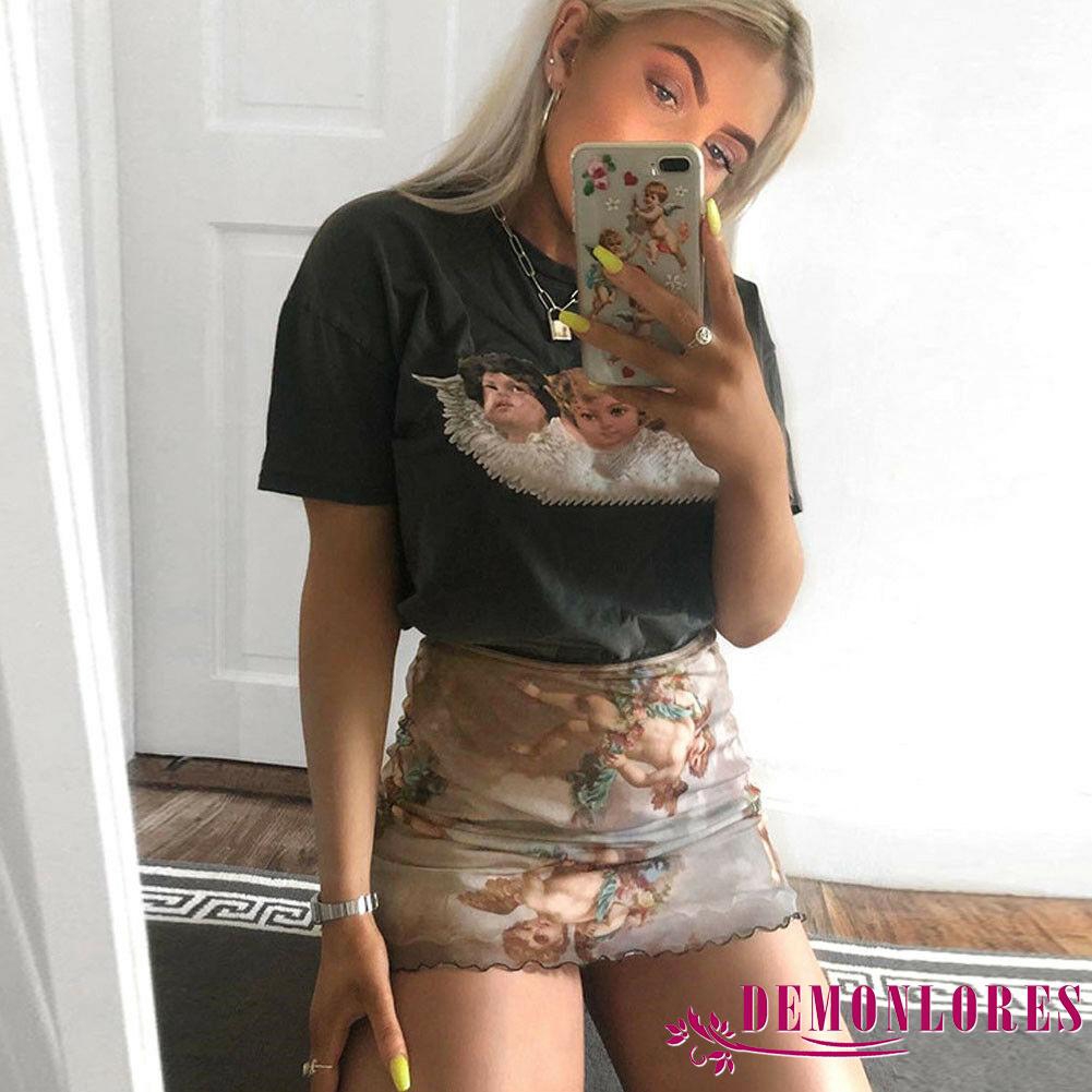 Chân váy ngắn lưng thun co giãn thời trang nữ