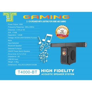 Loa 2.1 Bosston T4000-BT Bluetooth