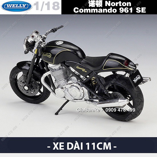 Xe Mô Hình Moto Norton Commando 961 Tỉ Lệ 1:18 - Welly - 8864