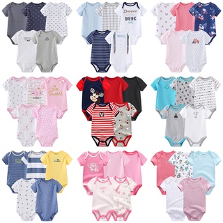 Bộ 5 mảnh áo liền quần cho trẻ sơ sinh bông dễ thương đồ bé trai sơ sinh bodysuit cho bé gái đồ bé gái sơ sinh 0 12 tháng