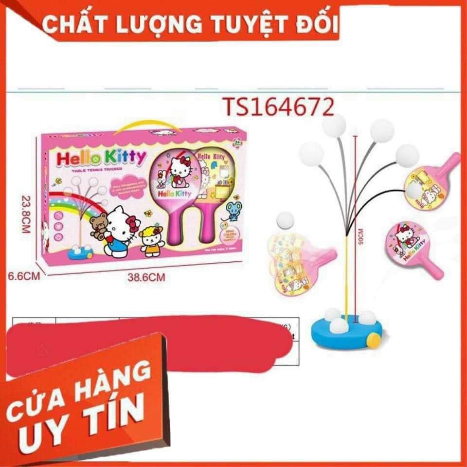 Đồ chơi thể thao bóng bàn luyện tập phản xạ Hello Kitty/Elastic Soft Axis Table Tennis giá rẻ