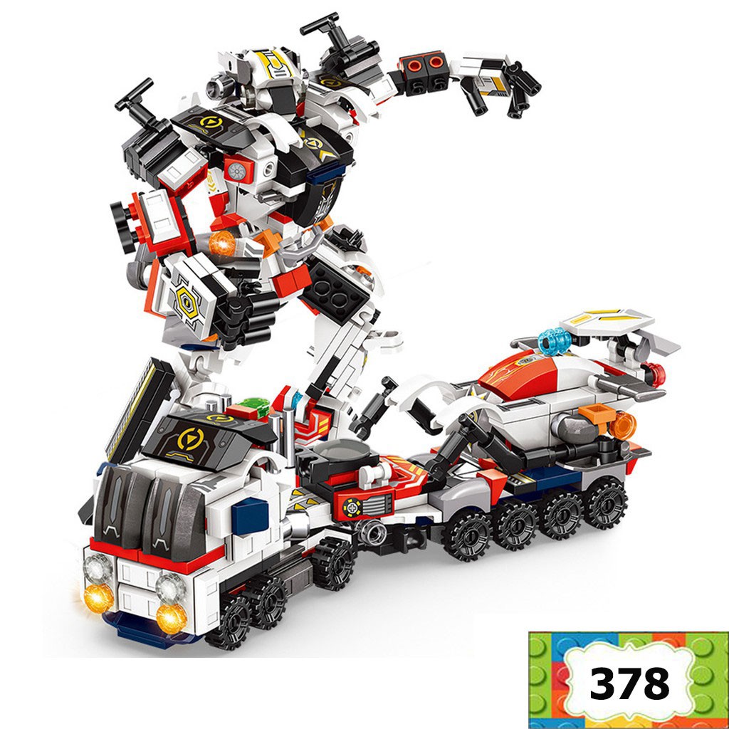 Lego lắp ráp Robot biến hình xe kéo 8 trong 1 đồ chơi xếp hình robot