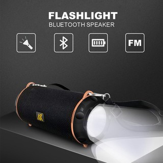 LOA BLUETOOTH KIÊM ĐÈN PIN SIÊU SÁNG AK-117 CÓ FM (GIAO MÀU NGẪU NHIÊN)