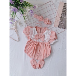 Body bé gái hồng nơ 🍓 🍓 chất liệu thô đũi , mềm mại , thoáng mát