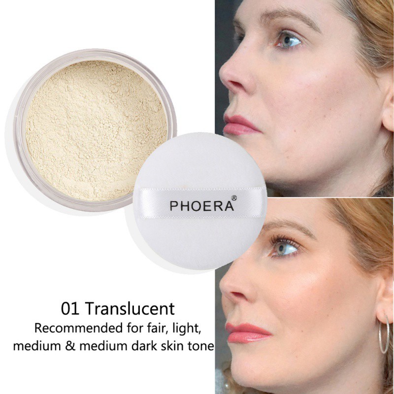 Phấn phủ kiềm dầu làm sáng PHOERA dạng bột