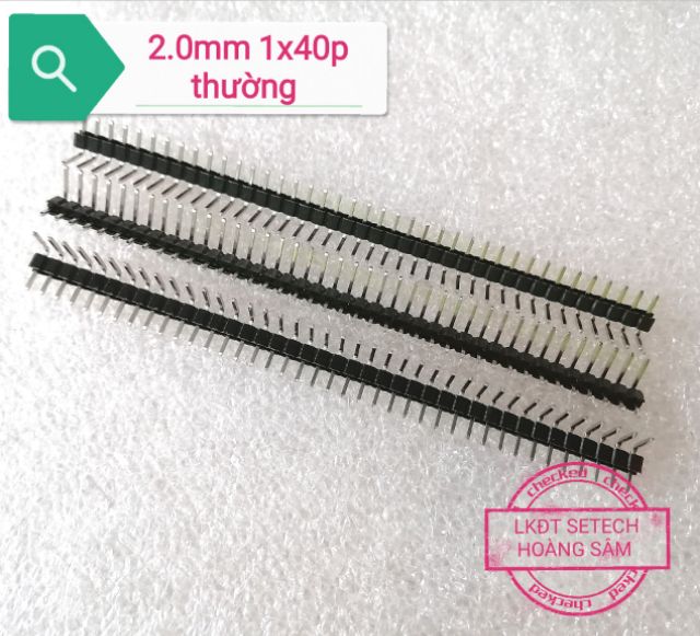 Hàng rào chân mạ vàng 2.0mm đực, cái 1x40,2x40chân