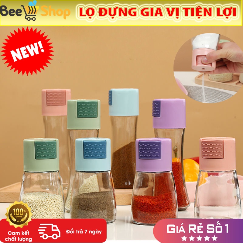 Combo 5 Lọ đựng gia vị, hũ đựng gia vị thủy tinh cao cấp, kiểm soát lượng gia vị chính xác khi nấu ăn