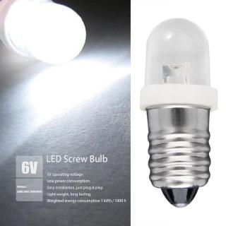 Bóng Đèn LED E10 6V DC Ánh Sáng Trắng Tiện Lợi