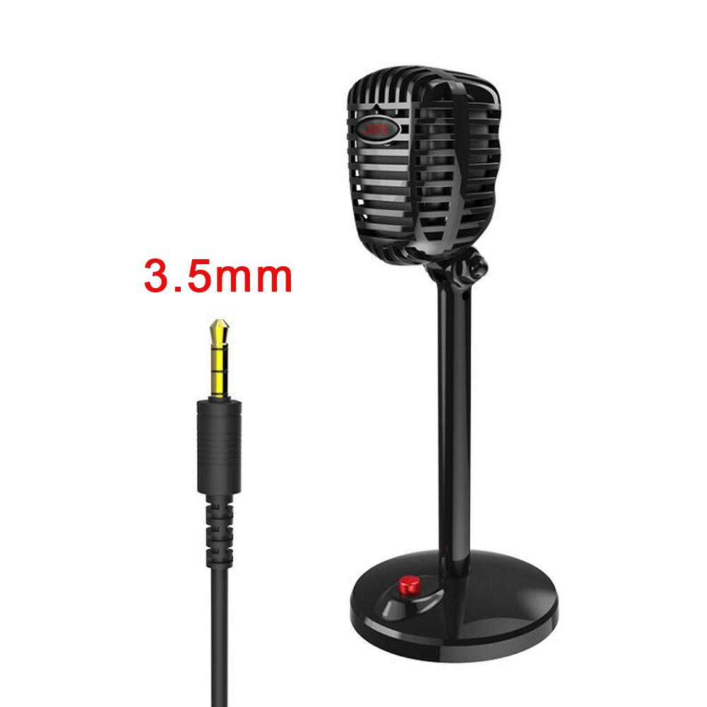 Micrô ngưng tụ có dây Studio HD chống ồn Máy tính bảng USB 3,5 mm cho máy tính Micrô retro chuyên nghiệp | BigBuy360 - bigbuy360.vn