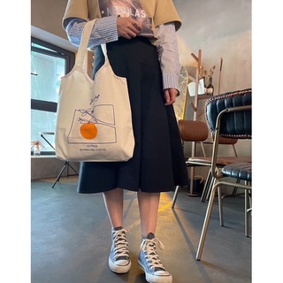 Túi giỏ canvas Cam Đào