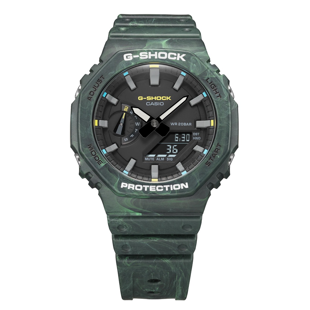 Đồng hồ nam Casio G-Shock GA-2100 / GA-2100FR-3A chống va đập, chống nước 200m, hàng chính hãng