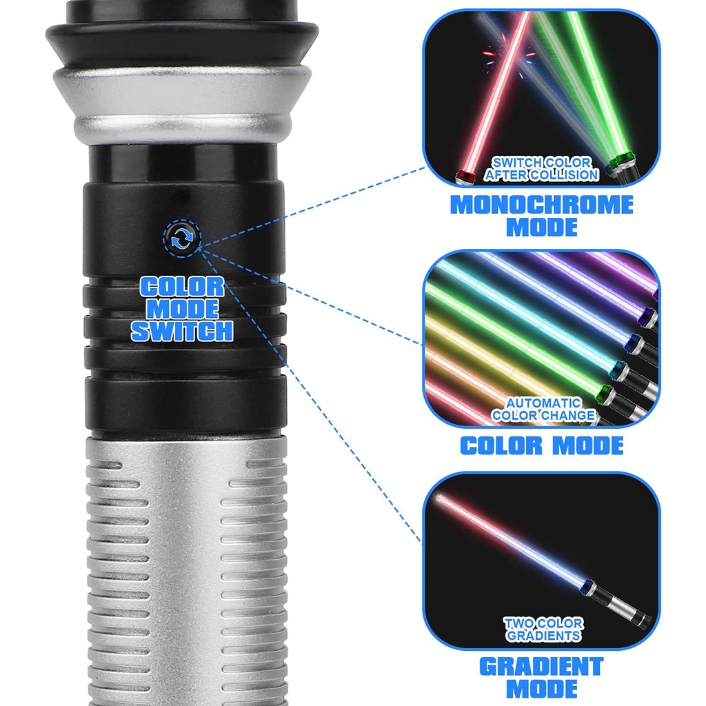 Set 2 Thanh Kiếm Đồ Chơi Jedi Sabre Có Đèn Led Phát Sáng Star Wars TO02