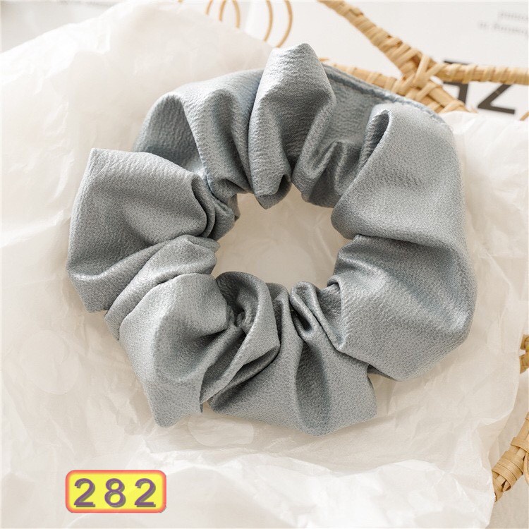 BUỘC TÓC VẢI 282 SCRUNCHIE CHẤT DA THỜI TRANG NHIỀU MÀU HOT TREND