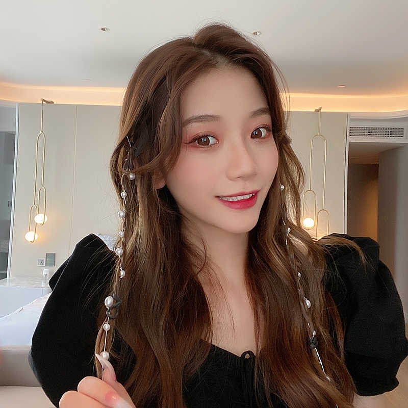 Phụ Kiện Trang Trí Tóc Đính Ngọc Trai Nhân Tạo Dành Cho Nữ