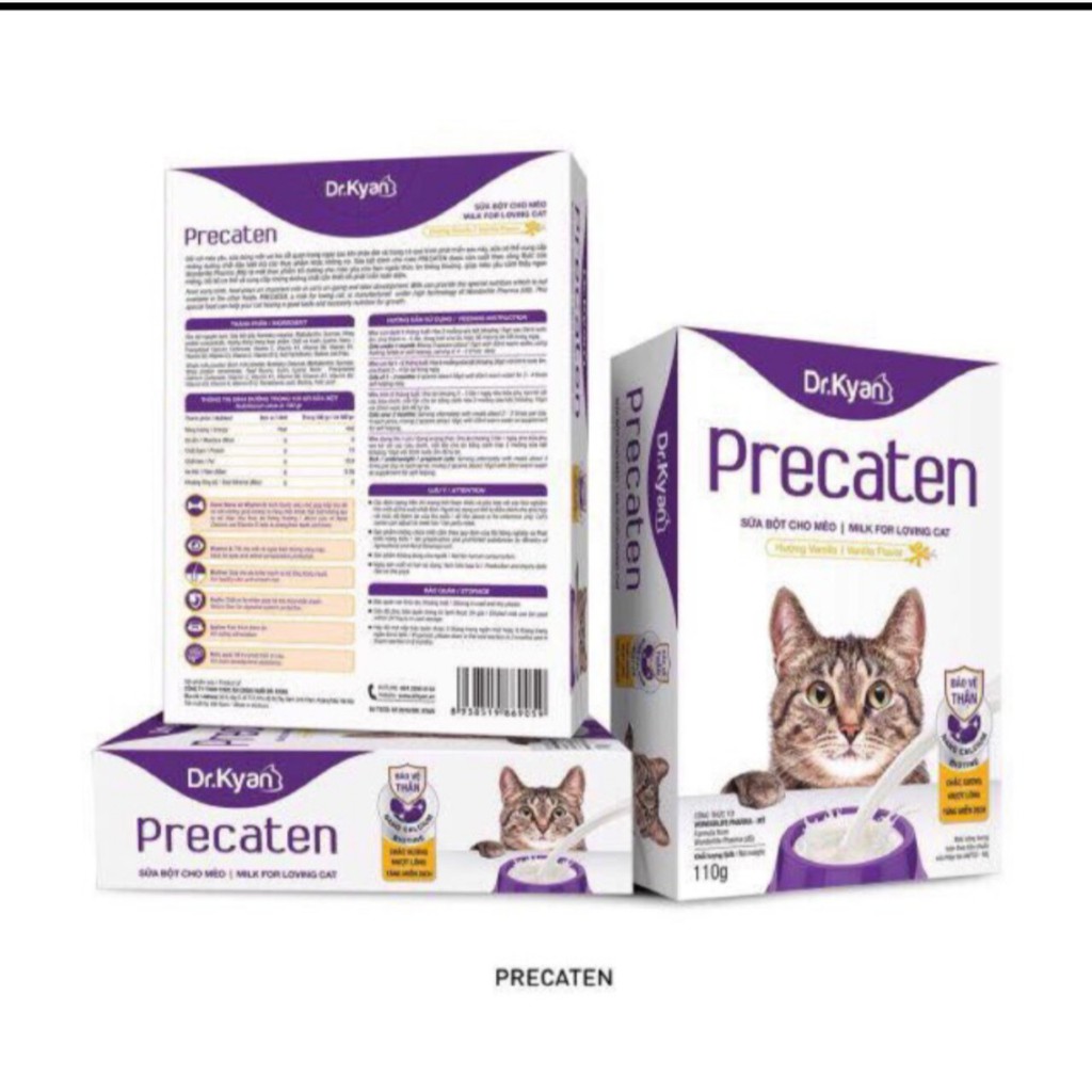 Dr.Kyan Precaten - Sữa bột cho Chó/Mèo 110g (hộp giấy)