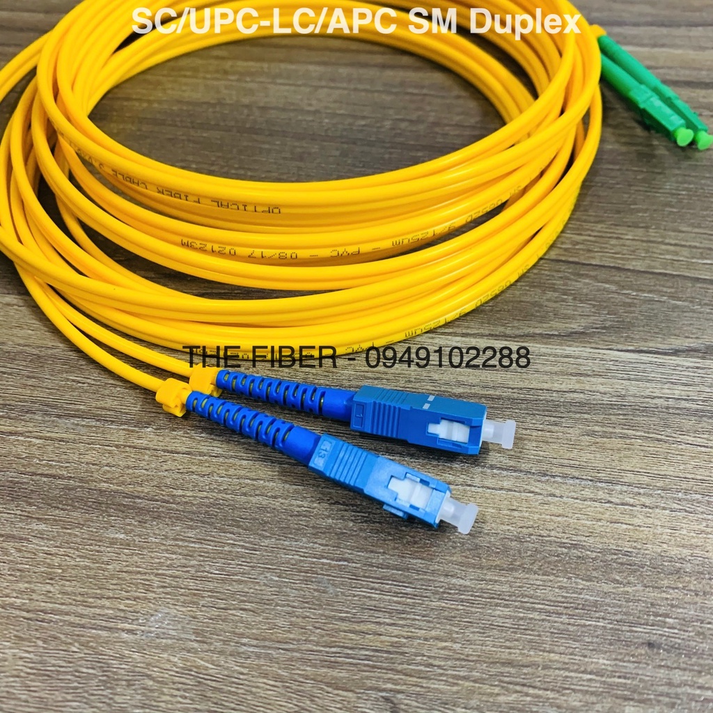 Dây nhảy quang Singlemode SC/UPC-LC/APC phi 3.0mm chiều dài theo yêu cầu