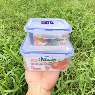 Bộ 2 Hộp Đựng Thực Phẩm 4 Khóa 2242