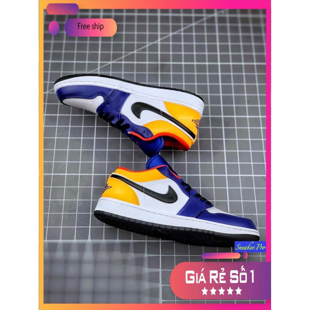 Giày thể thao AIR Jordan 1 Low Royal Yellow siêu đẹp cho nam và nữ siêu đẹp giảm giá 20 % CHÀO HÈ 2021 !!! _