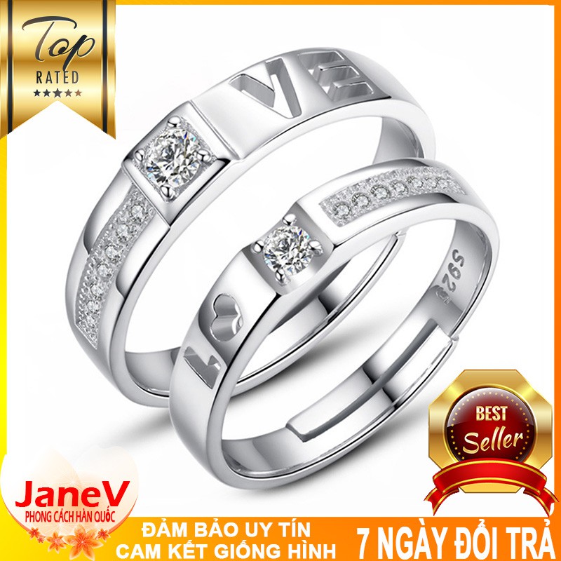 Nhẫn Cặp Nam, Nữ Phong Cách Hàn Quốc NC127