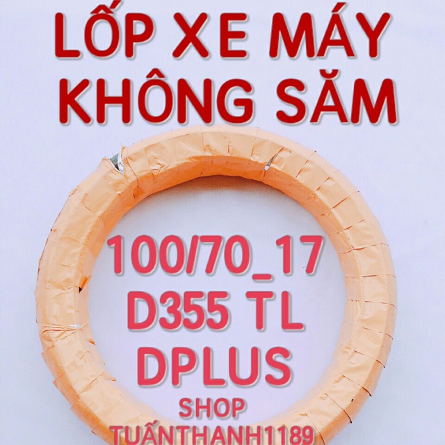 LỐP XE MÁY 100-70-17 KHÔNG SĂM DRC