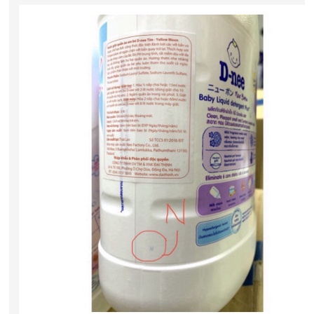 Nước giặt quần áo em bé Dnee 3000ml chính hãng Thái Lan