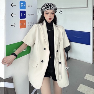 Áo blazer nam nữ đẹp ulzzang hai màu form basic