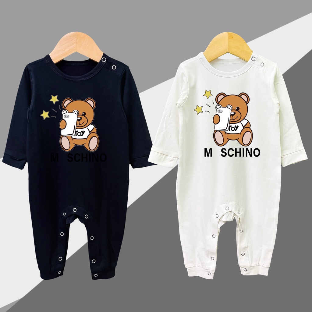 BODY DÀI TAY THU ĐÔNG HÌNH GẤU CHO BÉ SƠ SINH