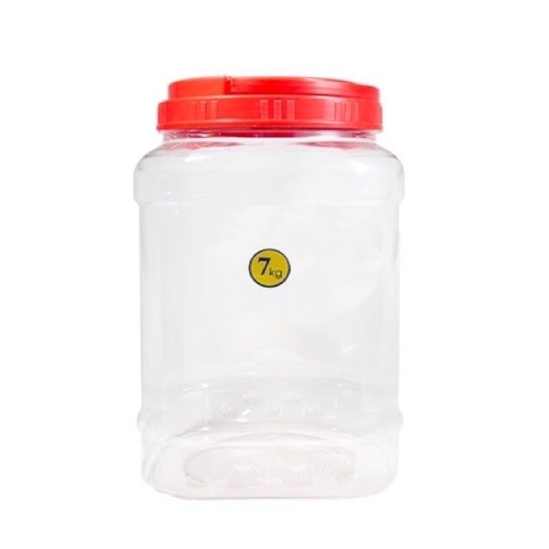 Hũ keo nhựa bát giác nắp quai Duy tân 3kg - 10kg