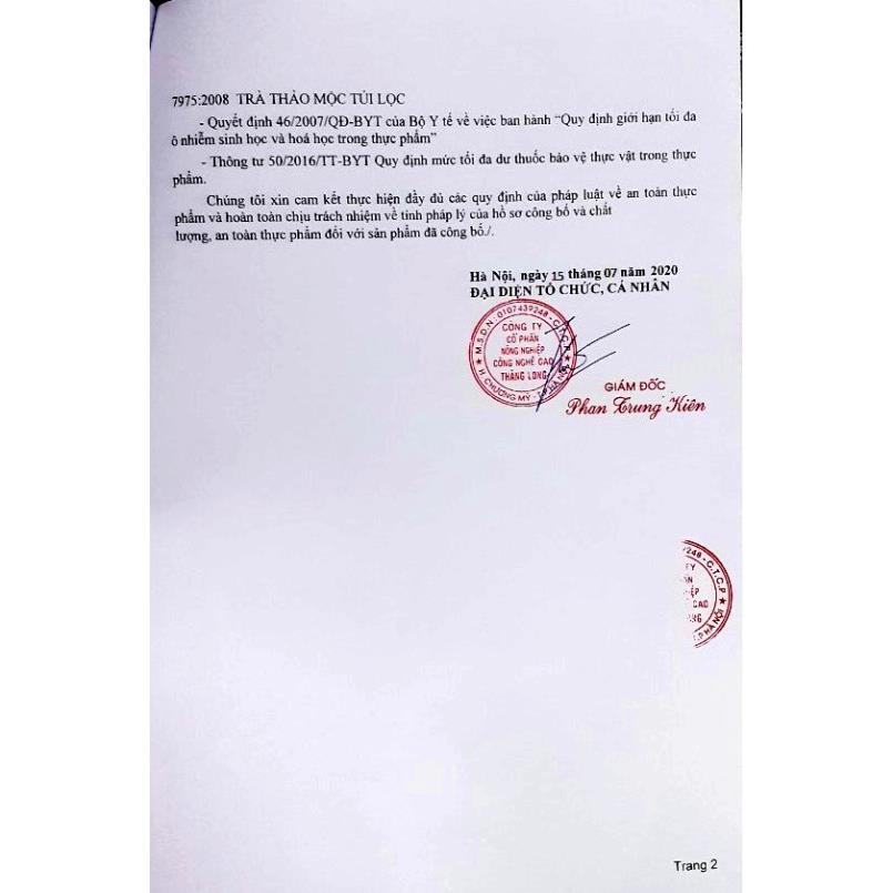 Trà Gừng Sadu - Hỗ trợ giảm ho do lạnh, làm ấm cơ thể, giảm cảm lạnh (60 túi lọc)