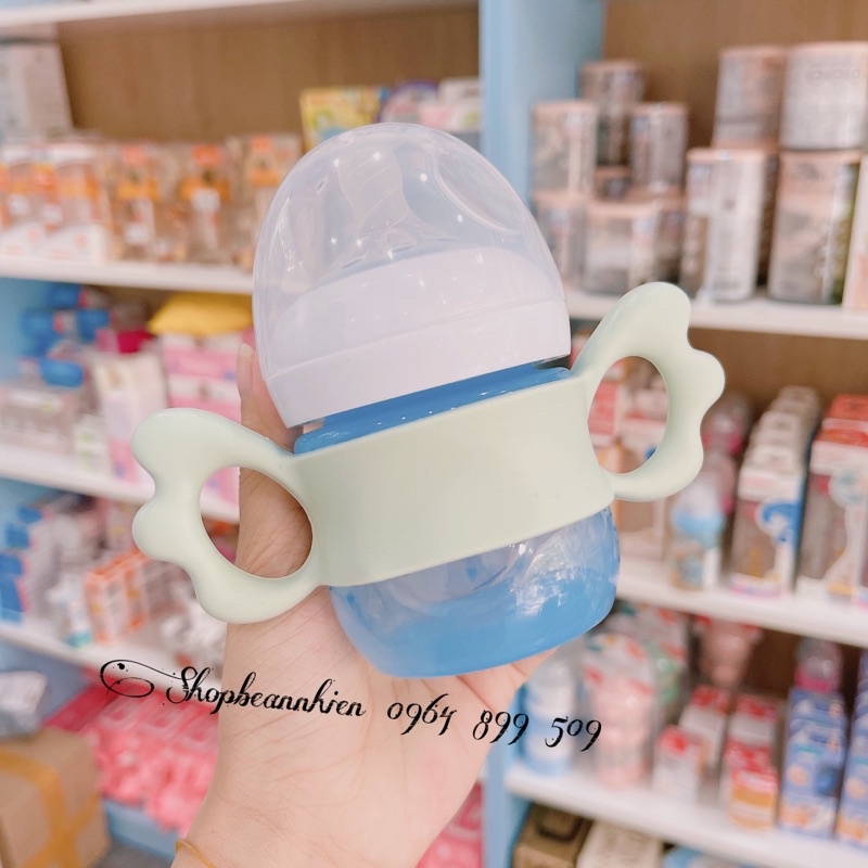 Tay cầm bình sữa cổ rộng silicone
