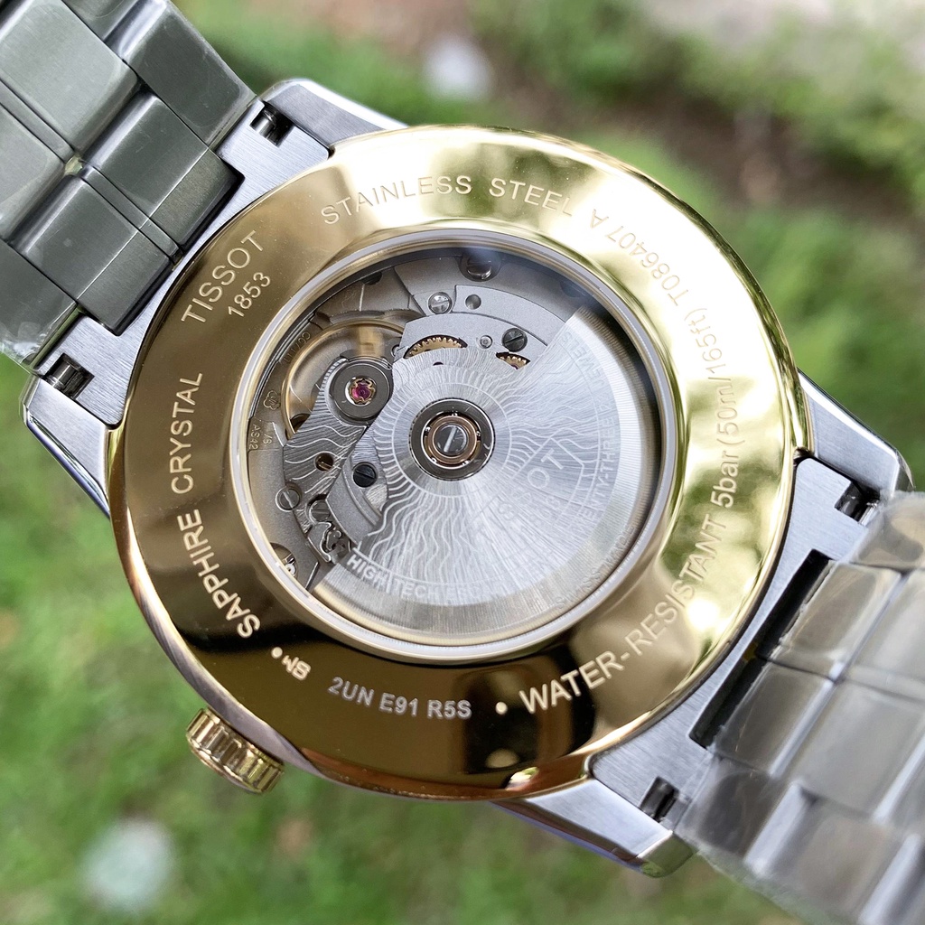 Đồng hồ nam Tissot Luxury Ivory Demi Gold – T086.407.22.261.00   Men's Watch - Automatic - Kính Sapphire [ Chính hãng ]