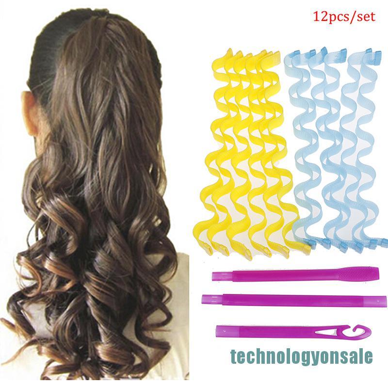(Hàng Mới Về) Dụng Cụ Uốn Tóc Dài Tiện Lợi 12 Món
