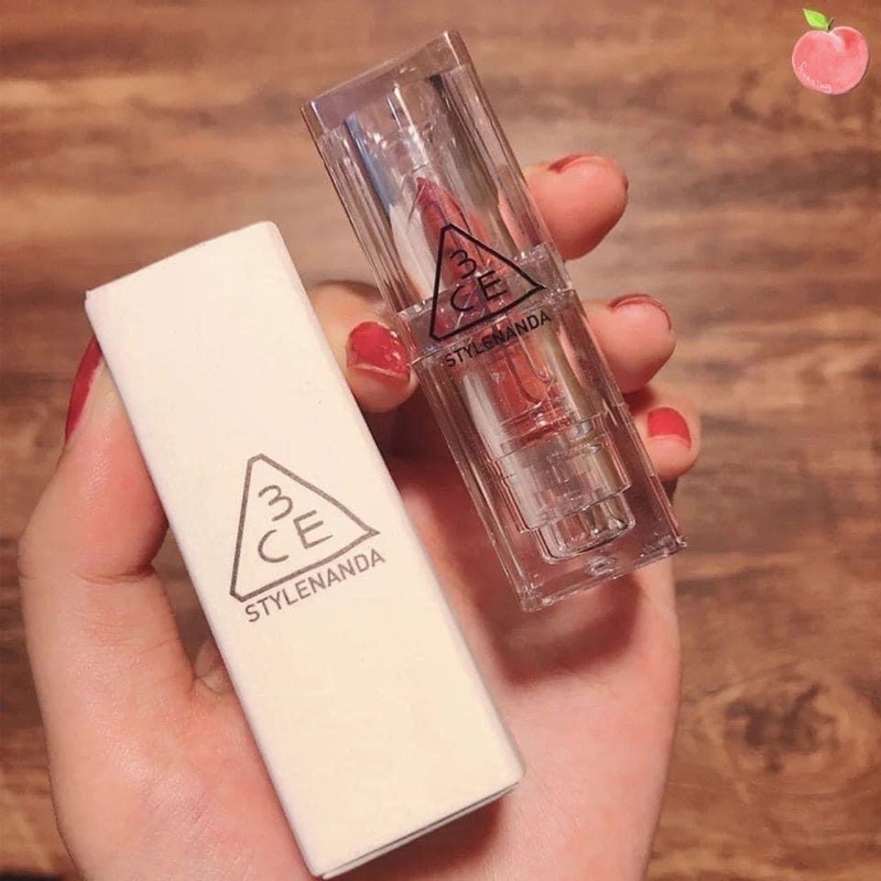 [FREE SHIP] Son Thỏi Lỳ 3CE Vỏ Trong Clear Layer Edition