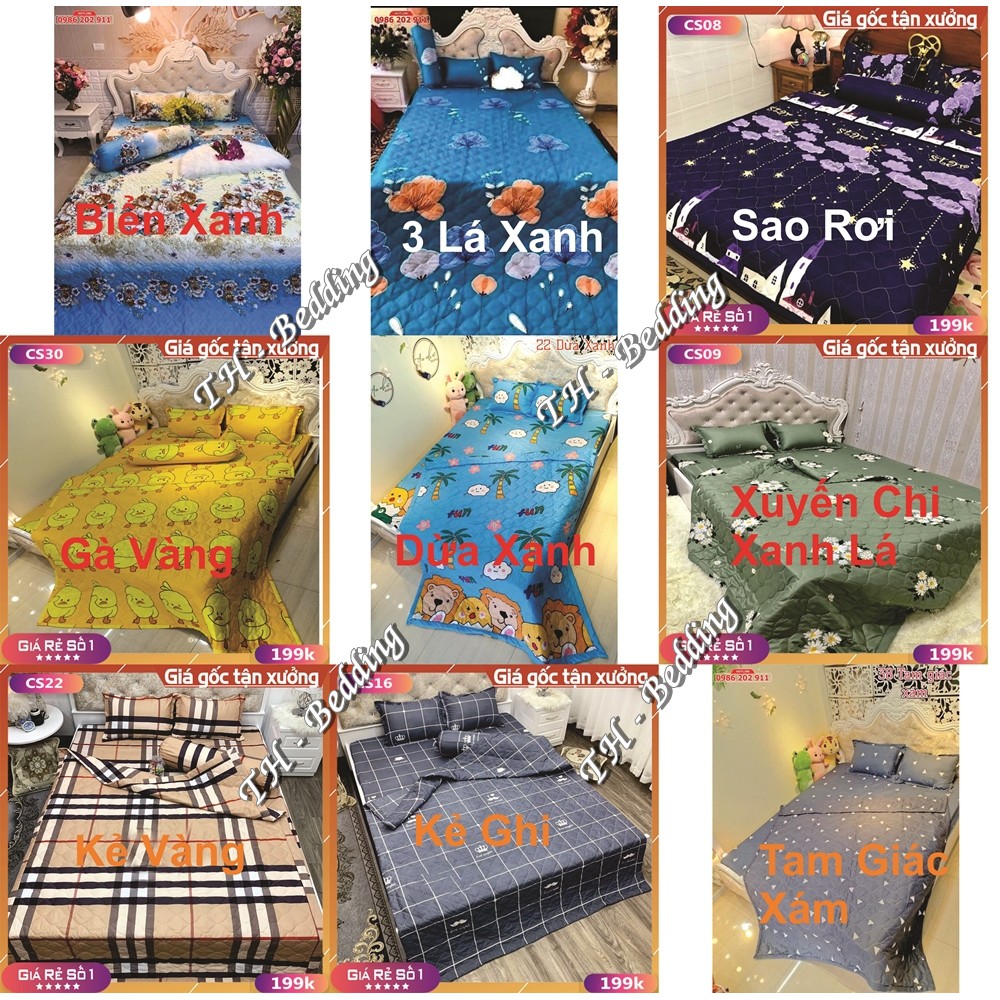 Bộ ga kèm đôi vỏ gối nằm và vỏ gối ôm poly cotton siêu ngộ nghĩnh m6 hoặc m8