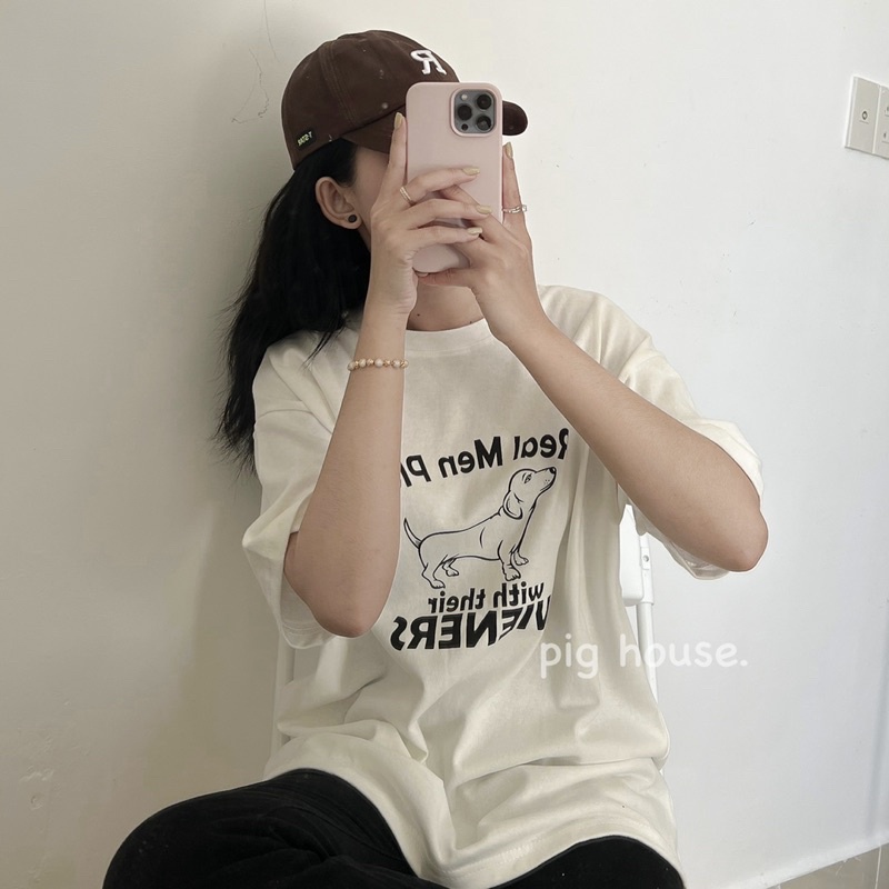 Áo phông nữ Read men form rộng chất dày